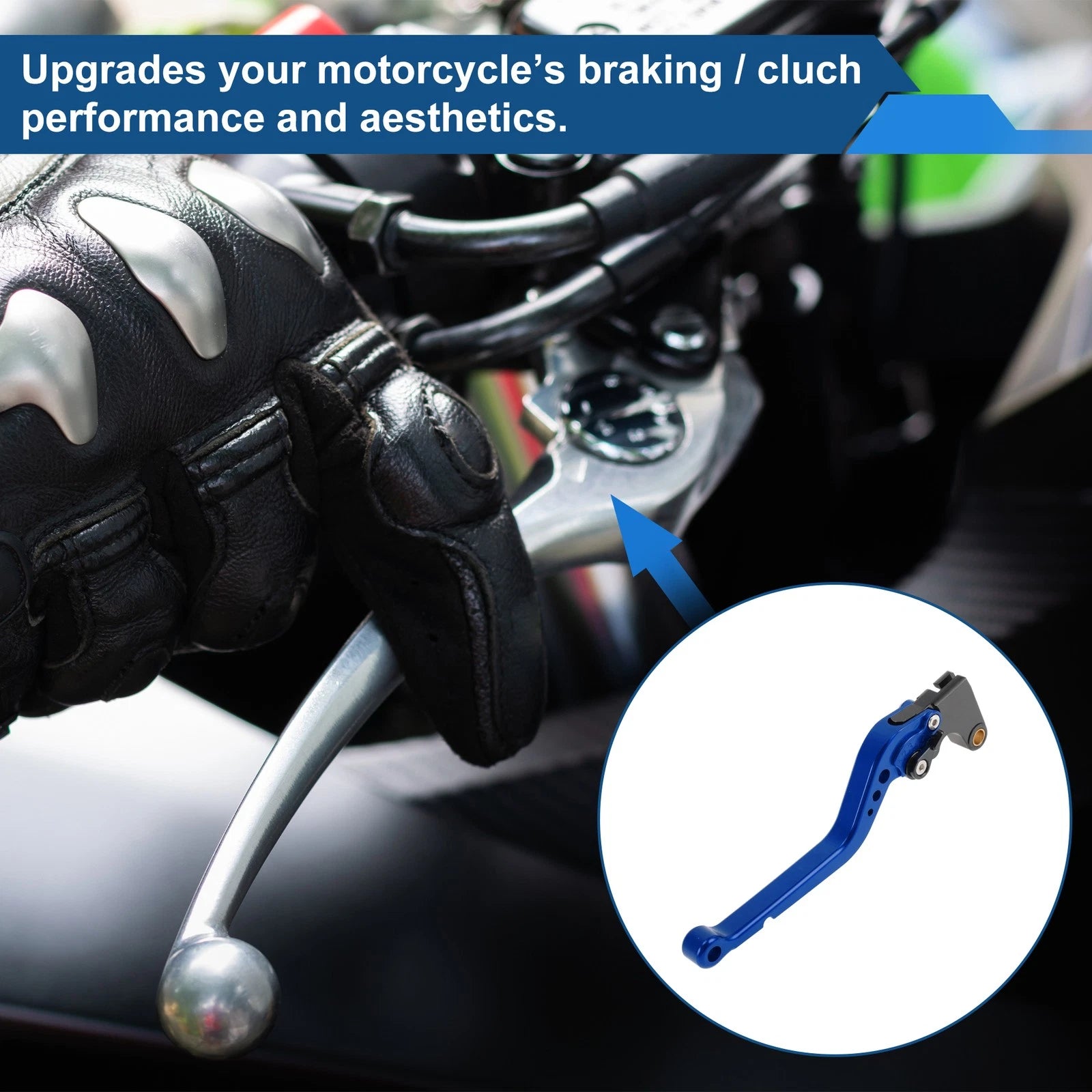 Adjustable Brake Clutch Levers for Suzuki GSXR1000 (2005–2006) Blue 1 Pair