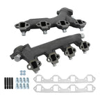 2X Exhaust Manifold with Gasket Kit for Ford F-250 F-350 (1988–1997)