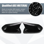 1 Pair Rearview Mirror Cover Overlay Gloss Black for Toyota Camry (2018–2020)