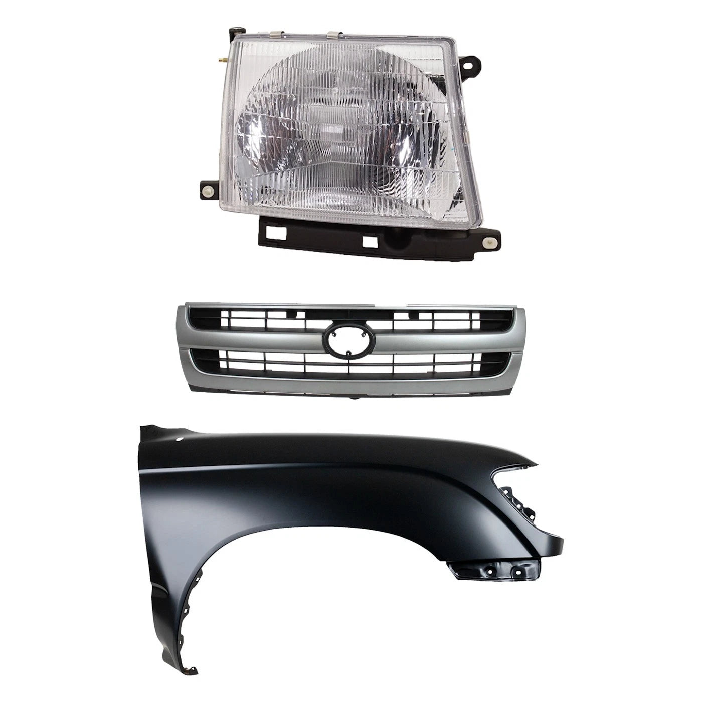 Fender Kit for Toyota Tacoma RWD (1997–2000) Primed with Emblem Provision