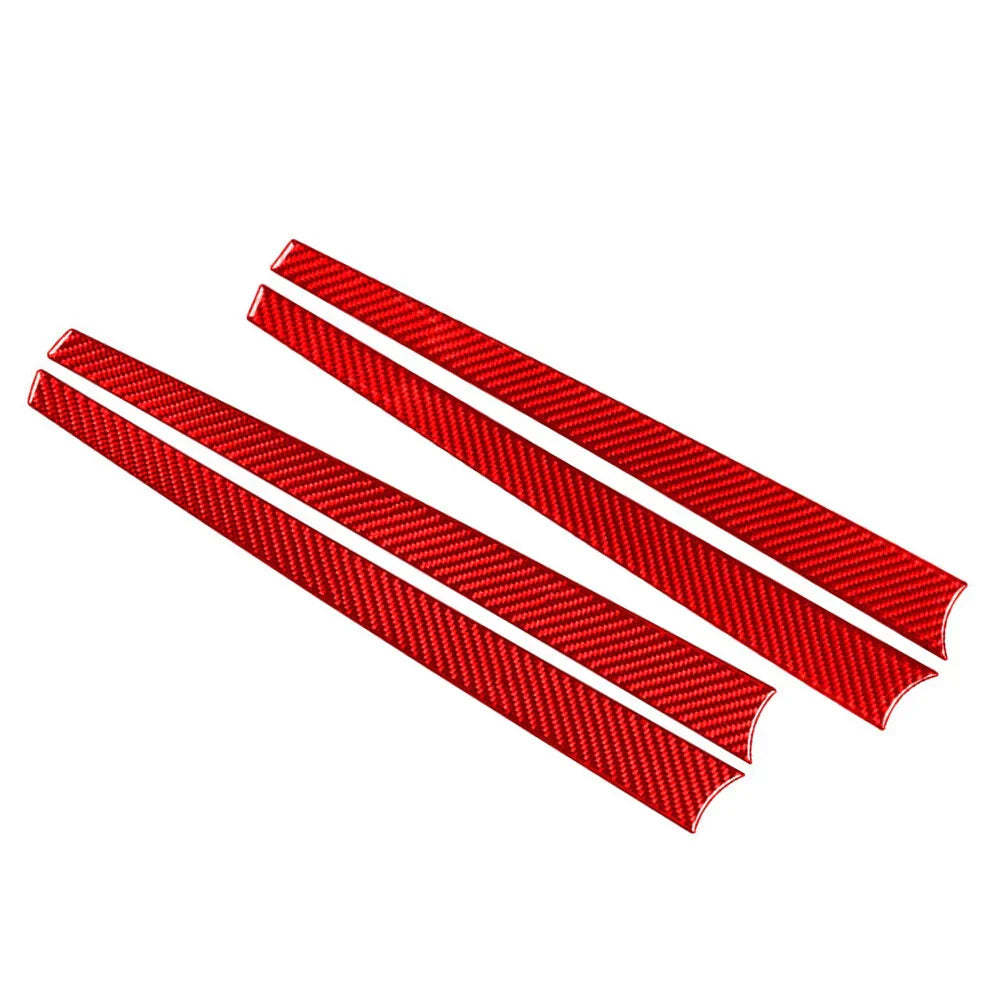 Red Interior Door Panel Strips Cover Trim for Toyota Hilux Revo (2015-2023)