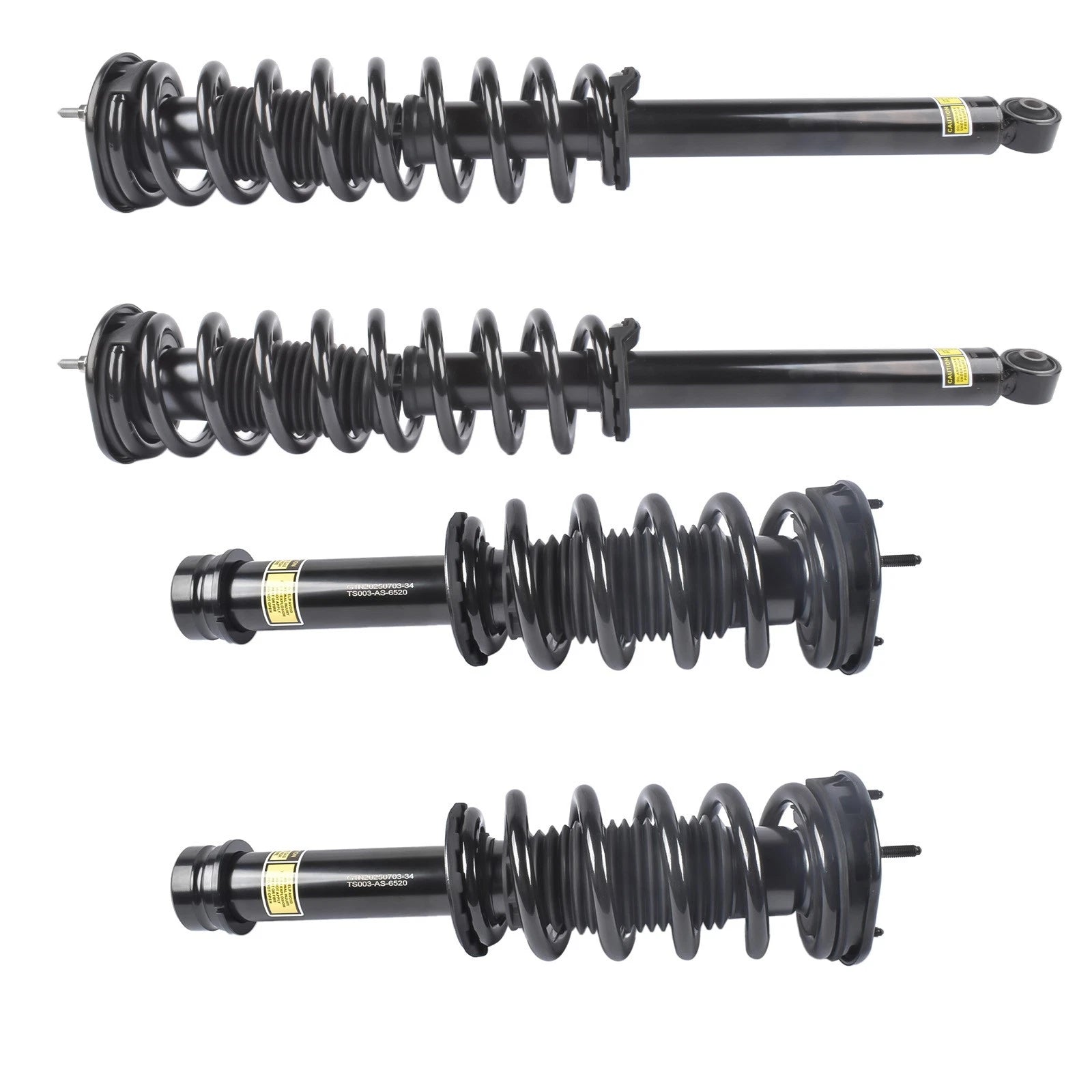 Set of 4 Shock Absorber Struts for Tesla Model S AWD (2015-2019)