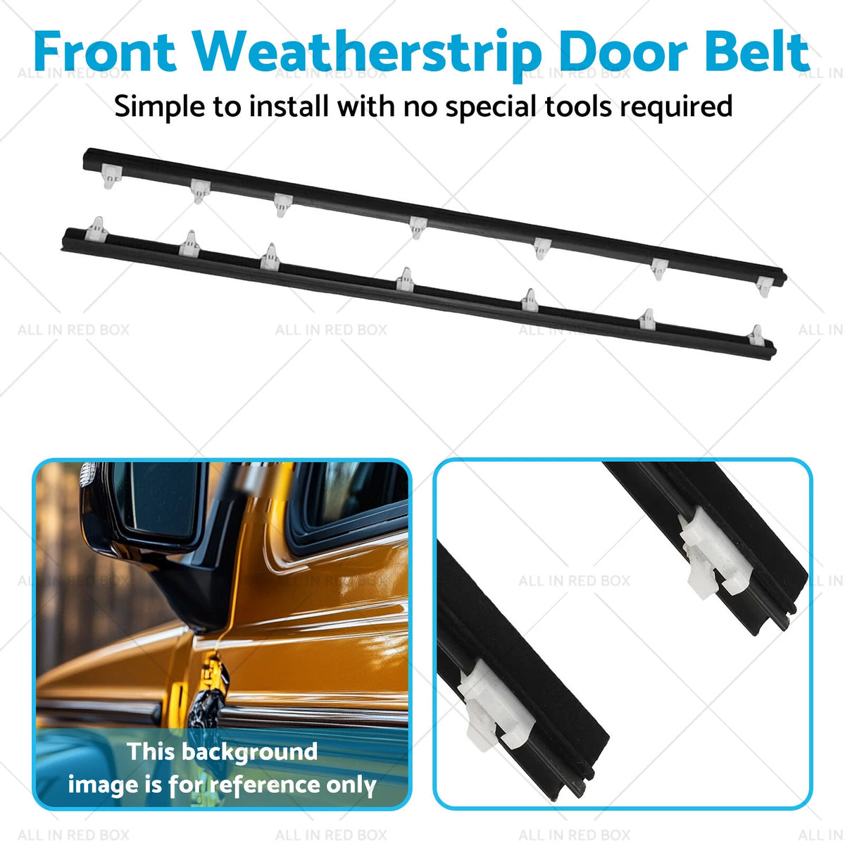 Set of 2 Front Outer Door Weatherstrips for Toyota LandCruiser 70