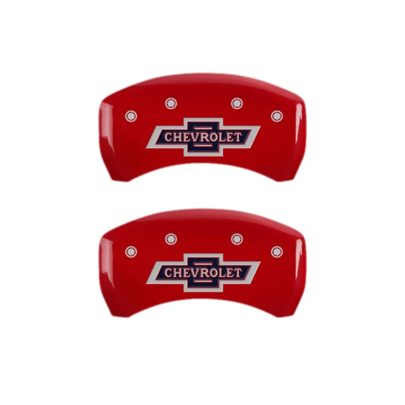 Red Caliper Covers Set of 4 Engraved for 2021–2023 Chevy Traverse