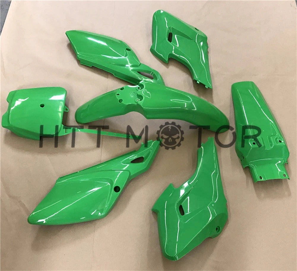 7X Green Plastic Fairing Body Cover Kits for Baja Dirt Runner 125 (2010–2015)