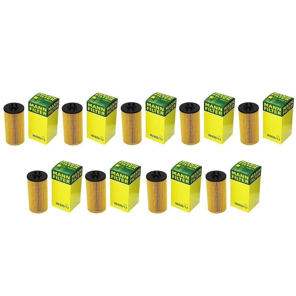 Set of 9 Cartridge Engine Oil Filters for Audi A6 Quattro S4 VW Phaeton