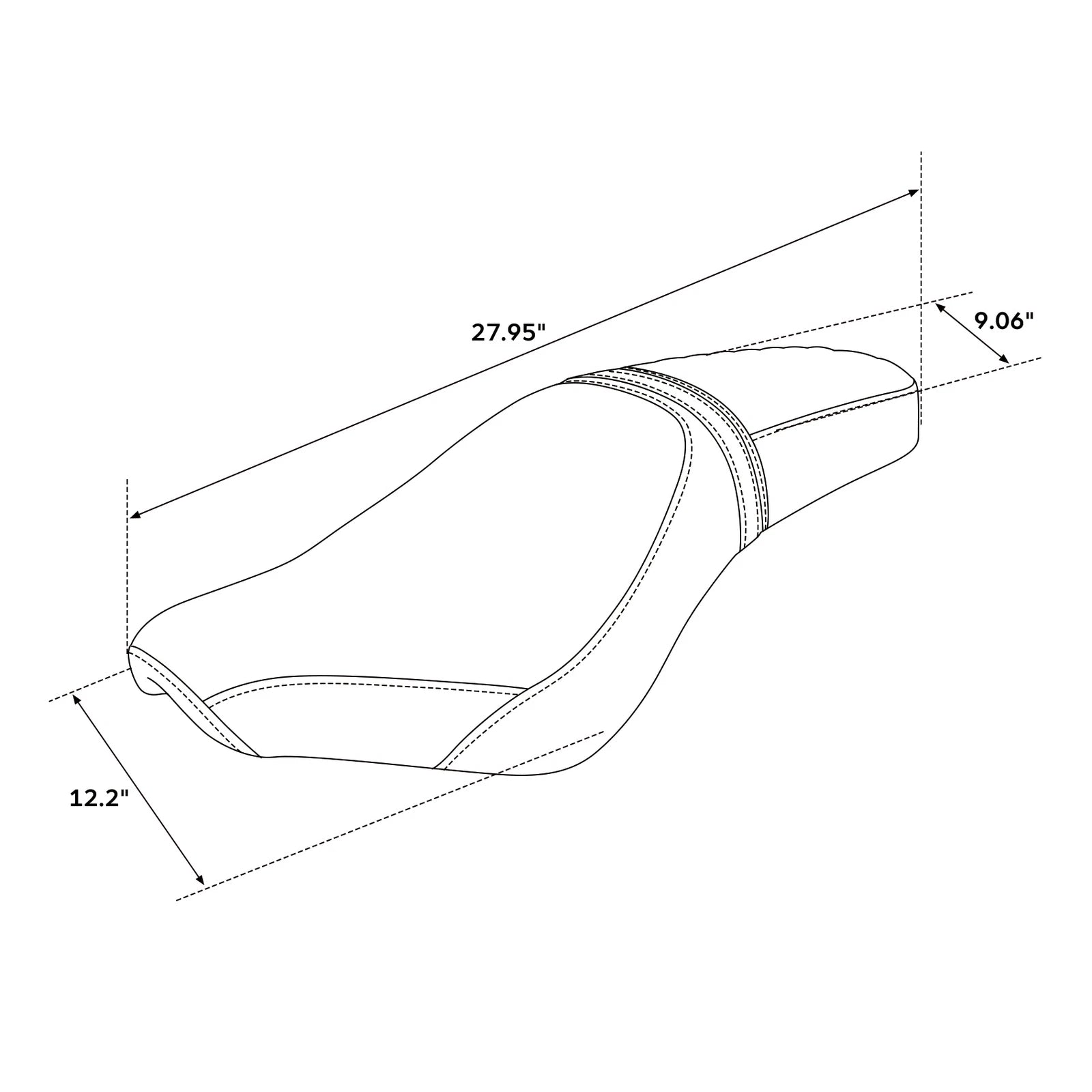 Driver & Passenger Seat for Honda Rebel 300 500 (2017–2022)