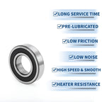 6207DDU Deep Groove Ball Bearing for Scooter Skateboard Wheel (35x72x17mm)