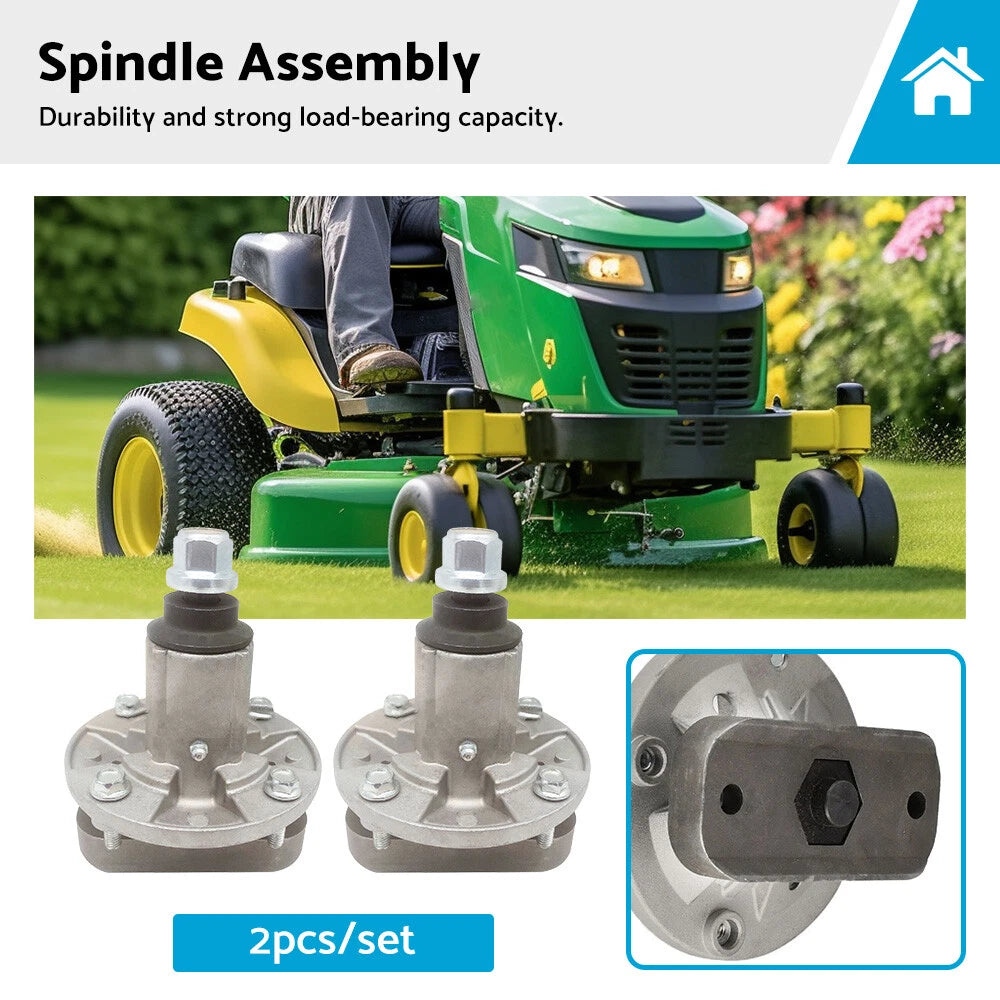 2X Spindle Assembly for John Deere L100 L107 L110 (GY20050 GY20785)