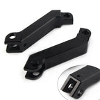 Black Cut Male Mount Foot Peg Extensions for Harley Sportster Softail Road King (2004-2023)