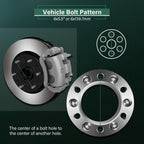 4X 6x5.5 Wheel Spacers 2" for Nissan Pickup Titan (1986–2022)