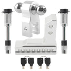 6'' Adjustable Towing Hook 2" Receiver Dual Ball Trailer 2" & 2-5/16'' 5000 lb