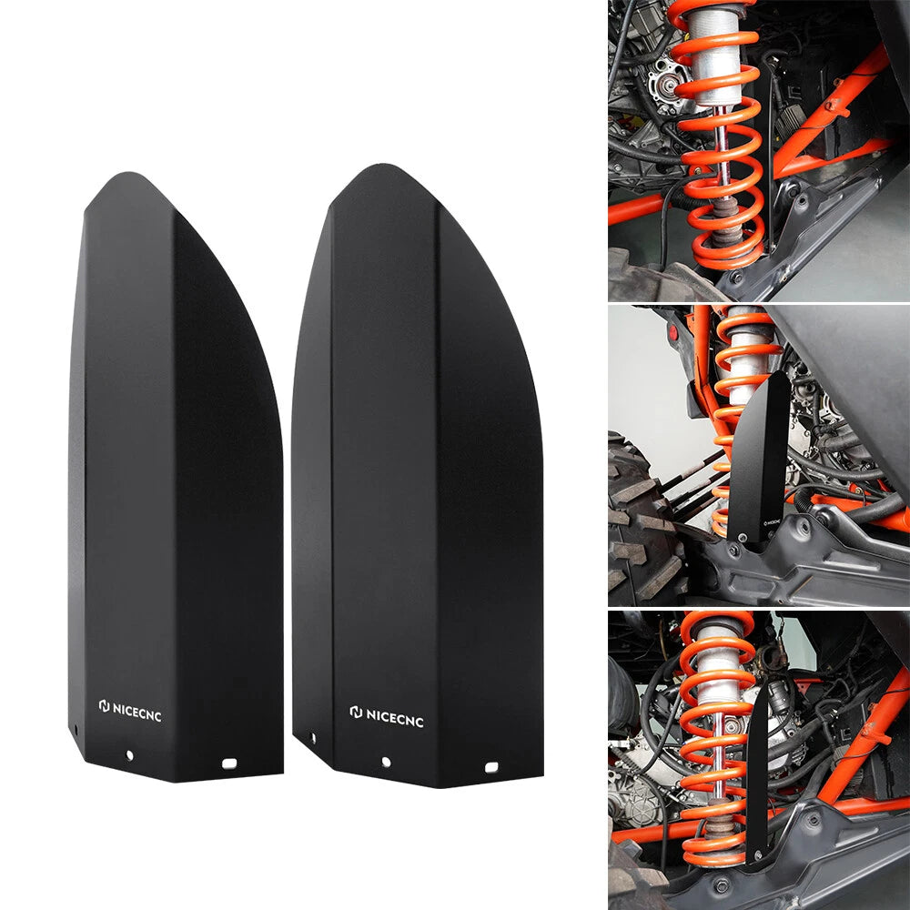 Rear Shock Guards Covers Protector for Can-Am Maverick X3 Max R RR (2017–2024)