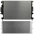 Cooling Kit: Aluminum Radiator & AC Condenser for Lincoln MKZ, Ford Fusion (2013–2017)
