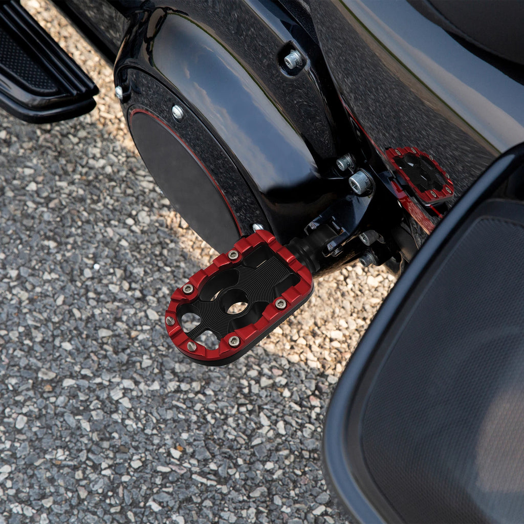 10mm Passenger Foot Pegs for Harley Touring Street Road Glide
