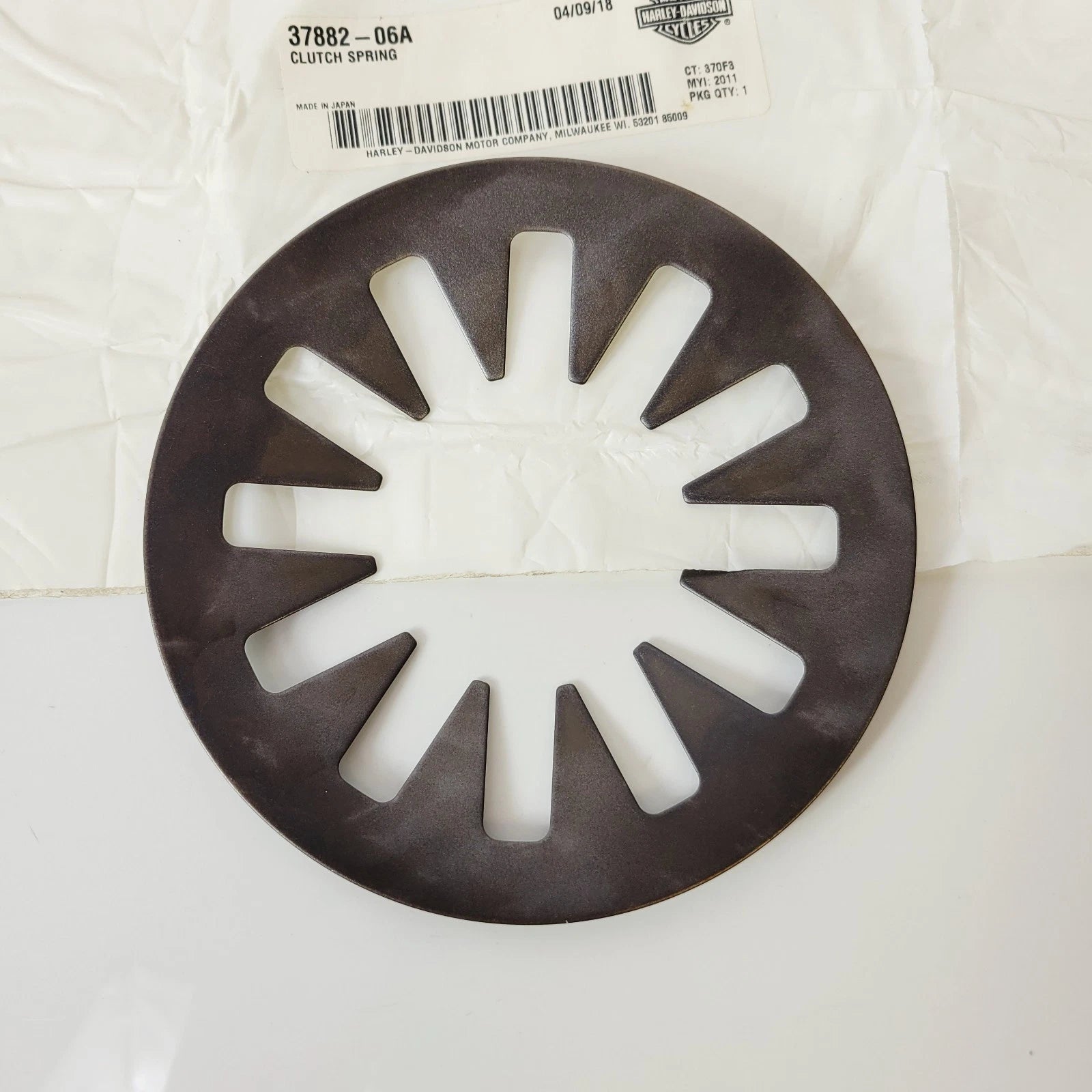 OEM Clutch Diaphragm Spring for Harley-Davidson Dyna Softail Touring (2006) 37882-06A