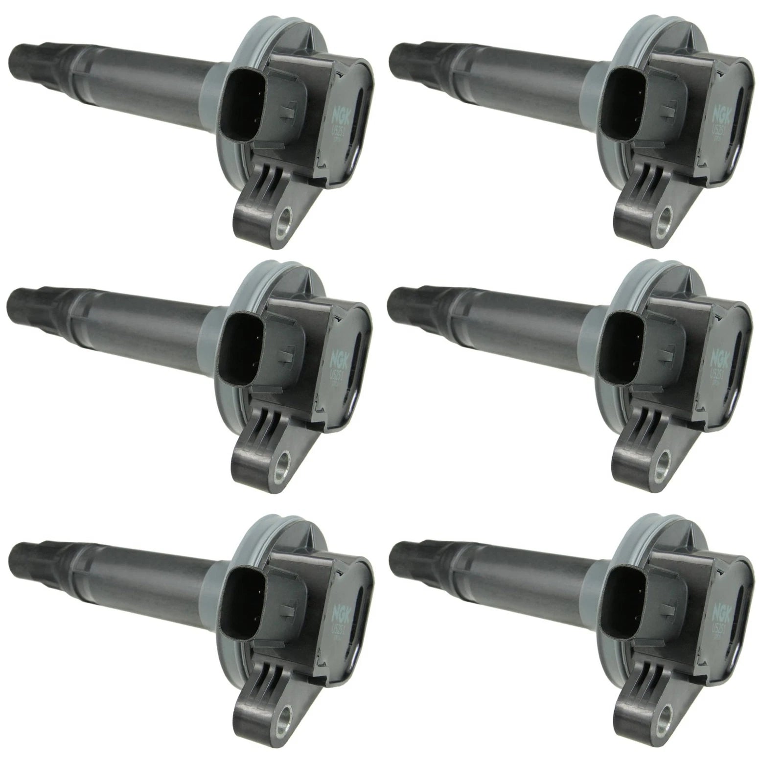 Set of 6 NGK Ignition Coils for Ford Edge Mercury Mazda 6 Lincoln MKS (2007–2019)