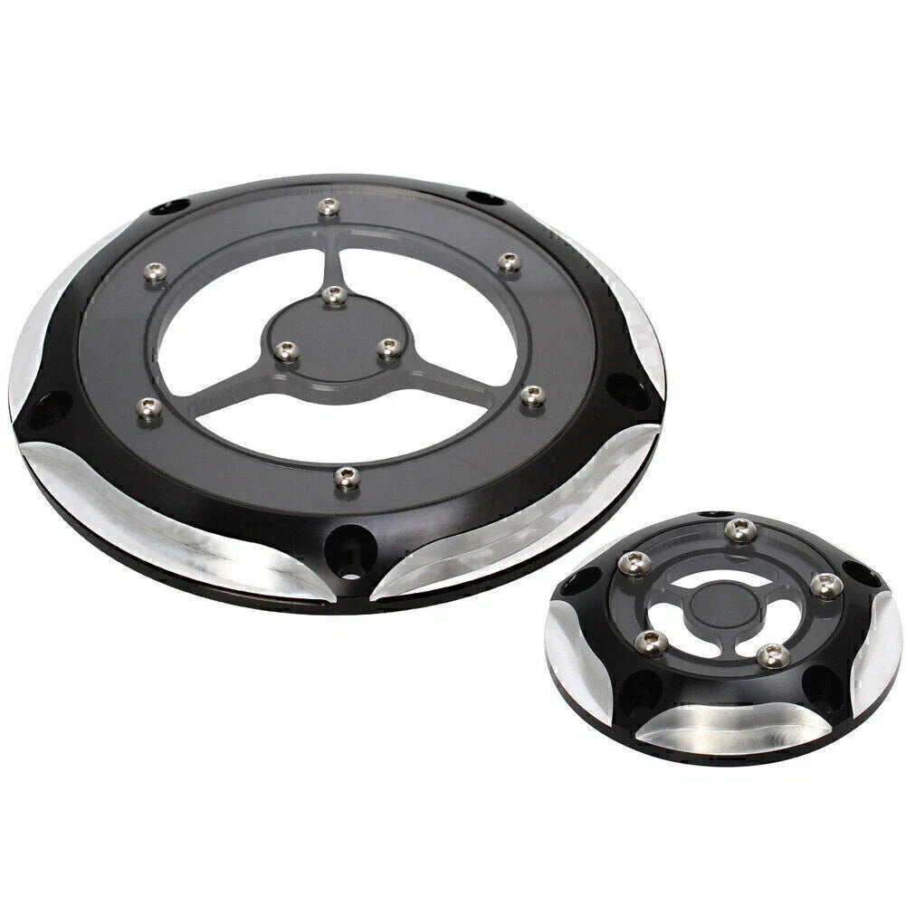 Timing Cover for Harley Road King Electra Glide Softail Chrome & Black