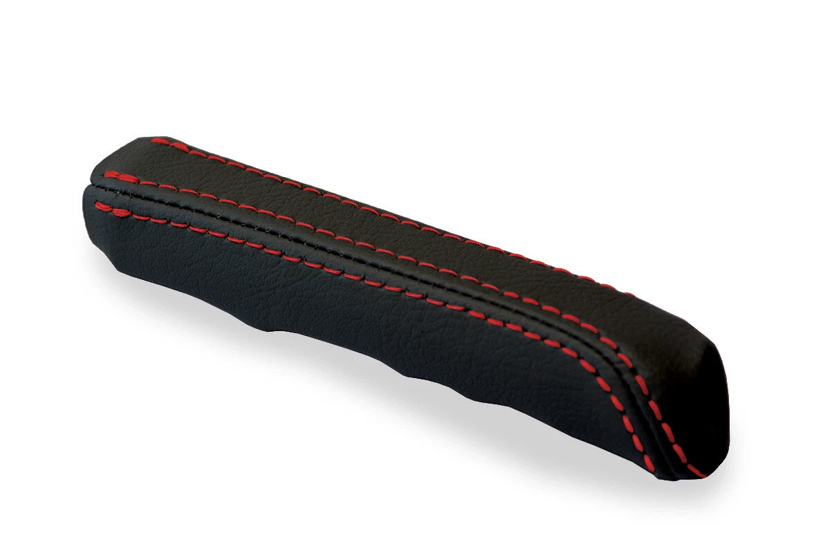 Leather E Brake Boot Cover for BMW E30 (1984–1991) Black Red Stitch