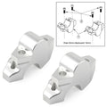 Silver Motor Handlebar Riser Clamp for Honda XADV-750 (2017-2019)