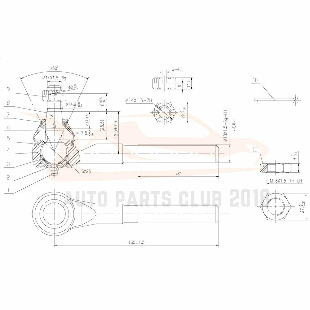 10pcs Control Arms Kit for Ford Expedition (1997–2002) RWD