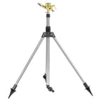 360�� Heavy-Duty Zinc Alloy Tripod Sprinkler for Lawn Care