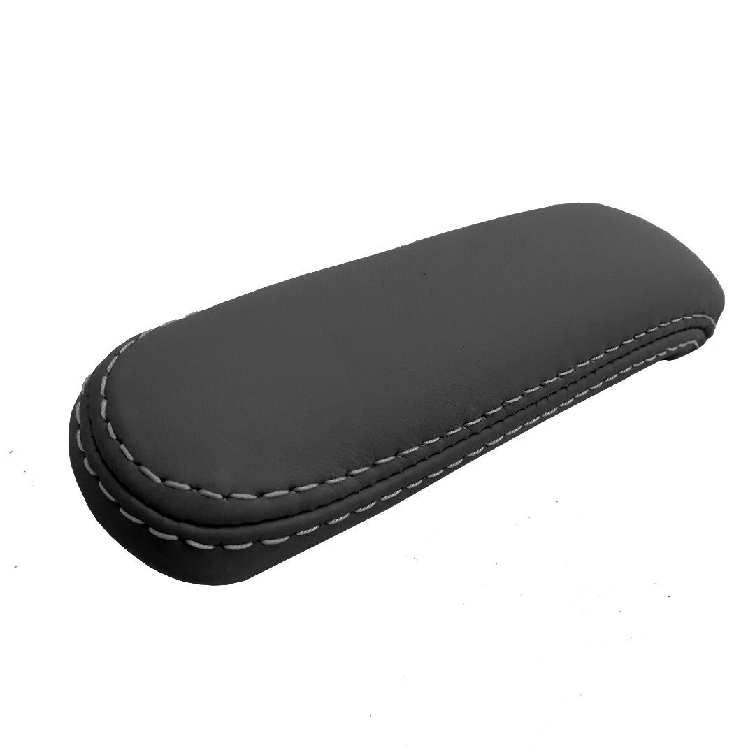 Console Armrest Cover for Audi TT (2008–2015) Gray Stitch PVC Leather