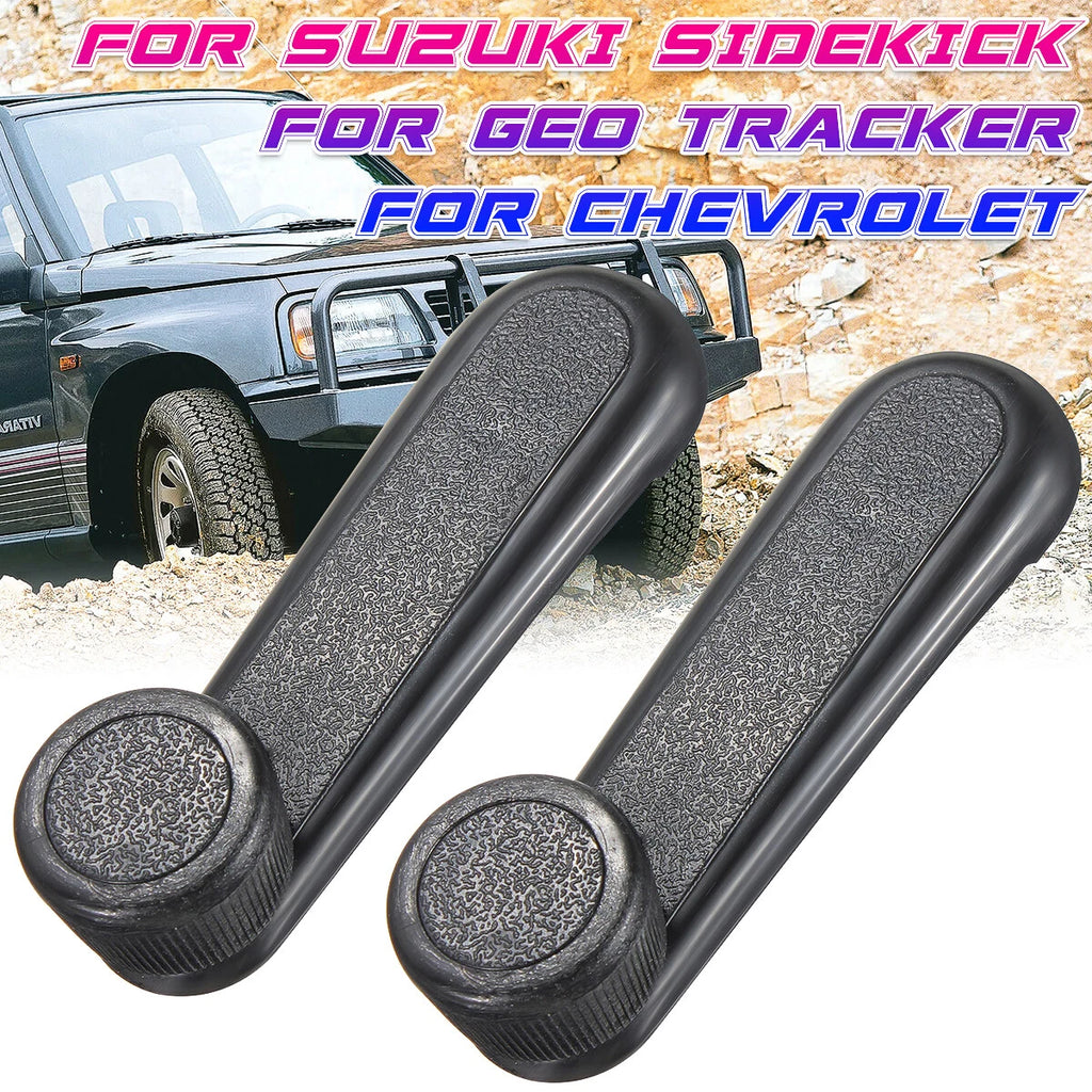 2X Window Crank Handle for Suzuki Sidekick, Chevrolet Geo Tracker, S10 (1989–1998)