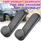 2X Window Crank Handle for Suzuki Sidekick, Chevrolet Geo Tracker, S10 (1989–1998)
