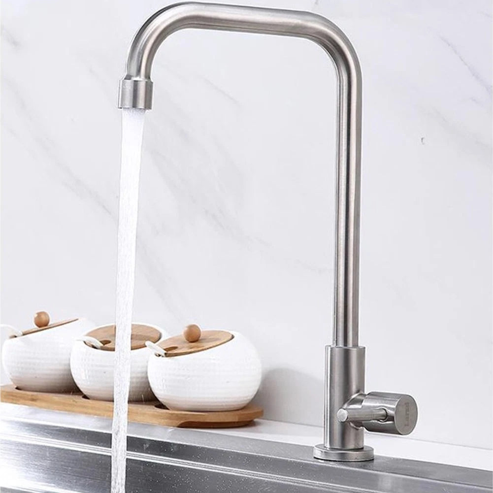 Stainless Steel Kitchen Faucet for Bathroom Sink (Single Lever)