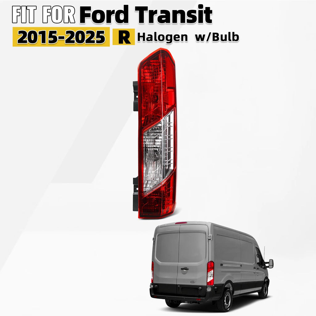 Tail Light Assembly for Ford Transit (2015–2025) Rear Passenger Side W/ Bulbs