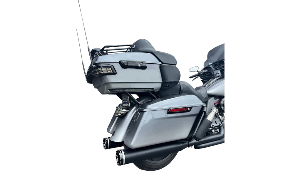 4.5" HP-Plus Mufflers w Tracer Tip Black for Harley M8 Touring (2017–2023)
