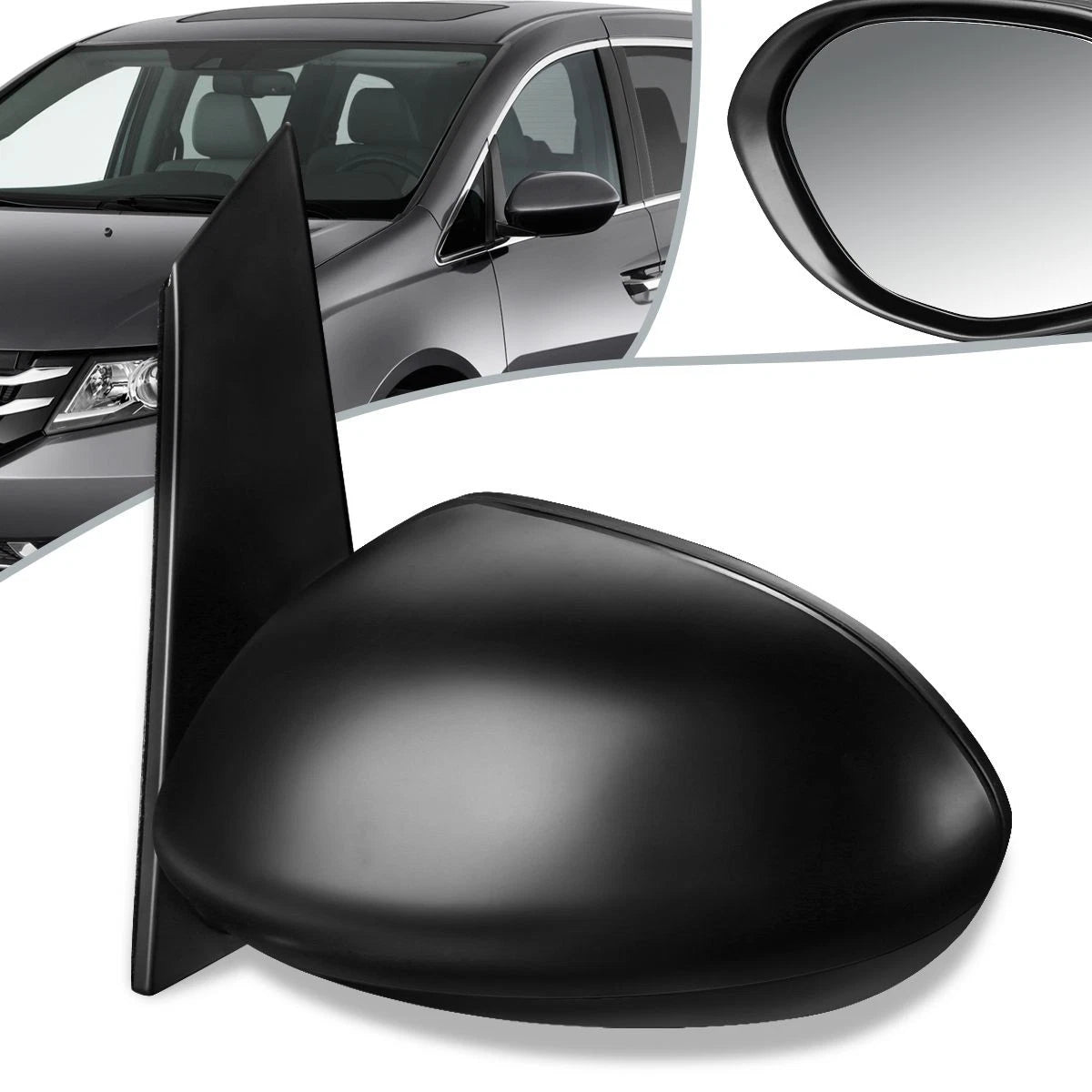 Powered Side View Door Mirror Left for Honda Odyssey (2014–2017) HO1320277