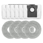 Set of 4 Mop Cloths & 6 Dust Bags for Cecotec Conga X70 (2018–2023)