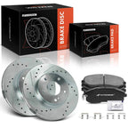 Front Drilled Brake Rotors & Ceramic Pads for Nissan Maxima (2000–2001)