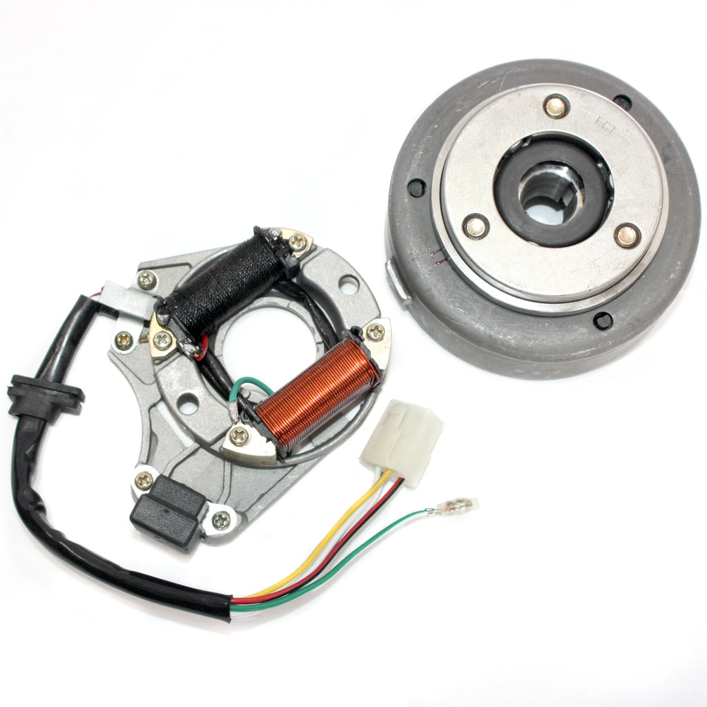 Magneto Stator Plate Roller Flywheel for 50cc 110cc 125cc PIT Quad ATV (2000–2023)