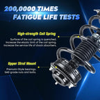 Front Left & Right Struts Shocks for Dodge Grand Caravan & Town & Country (2008–2020)