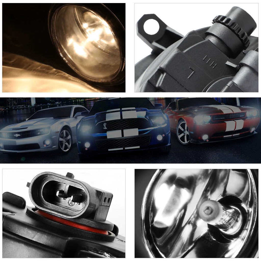 Clear Lens Fog Lights with Switch for Honda Pilot (2012–2015)