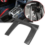 Carbon Fiber ABS Interior Gear Shift Panel Cover Trim for Honda Civic (2016–2021)