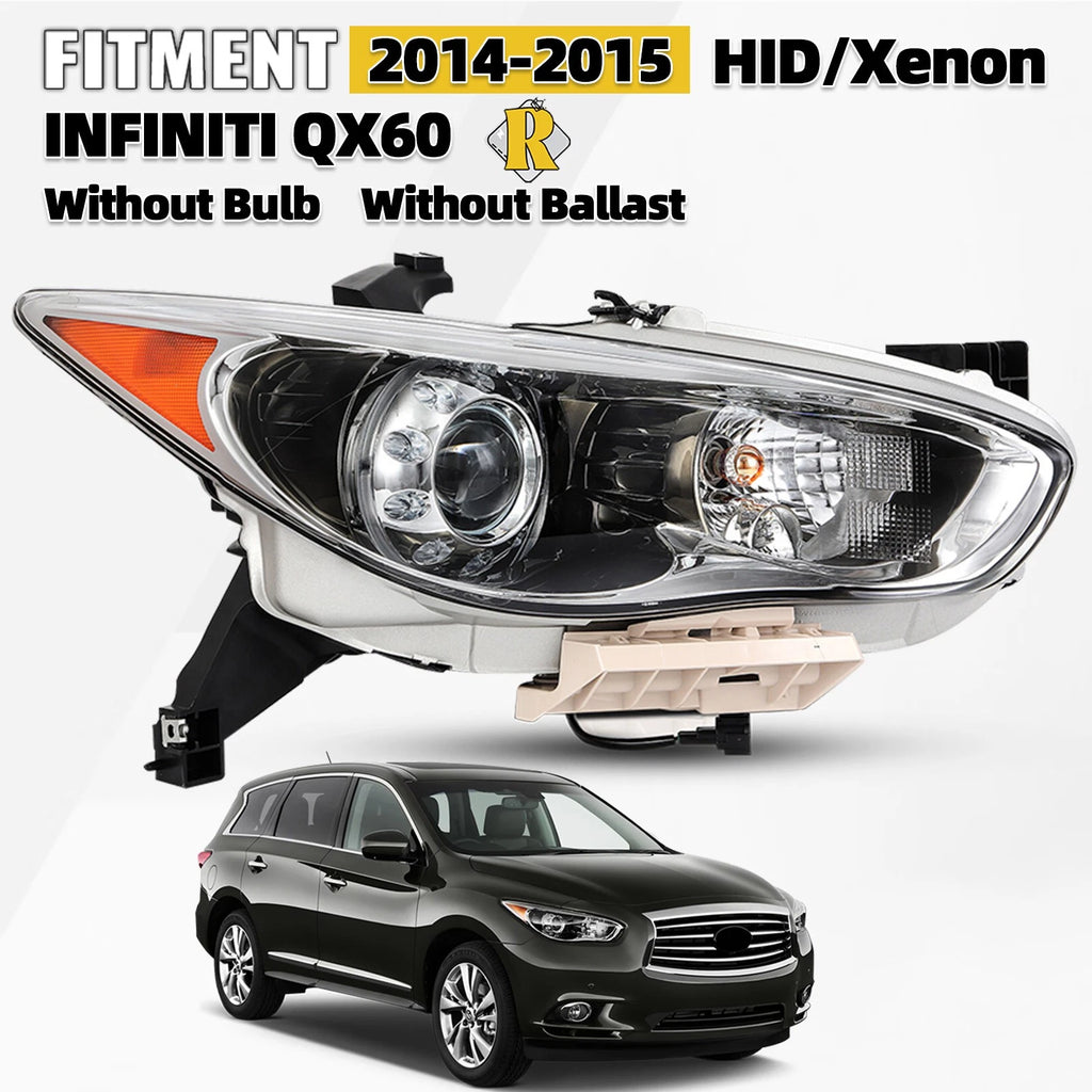 HID Xenon Projector Headlight for Infiniti QX60/JX35 (2013–2015)