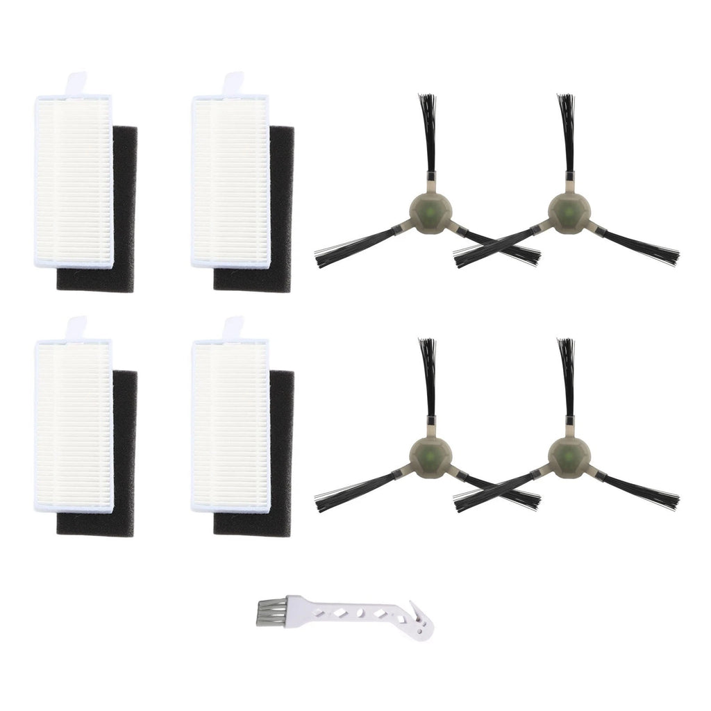 Set of 4 Indoor Cleaning Filters & Side Brushes for Compatible Models