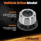 Pair Locking Hubs for Geo Tracker (1989–1997) & Suzuki Samurai (1986–1991)