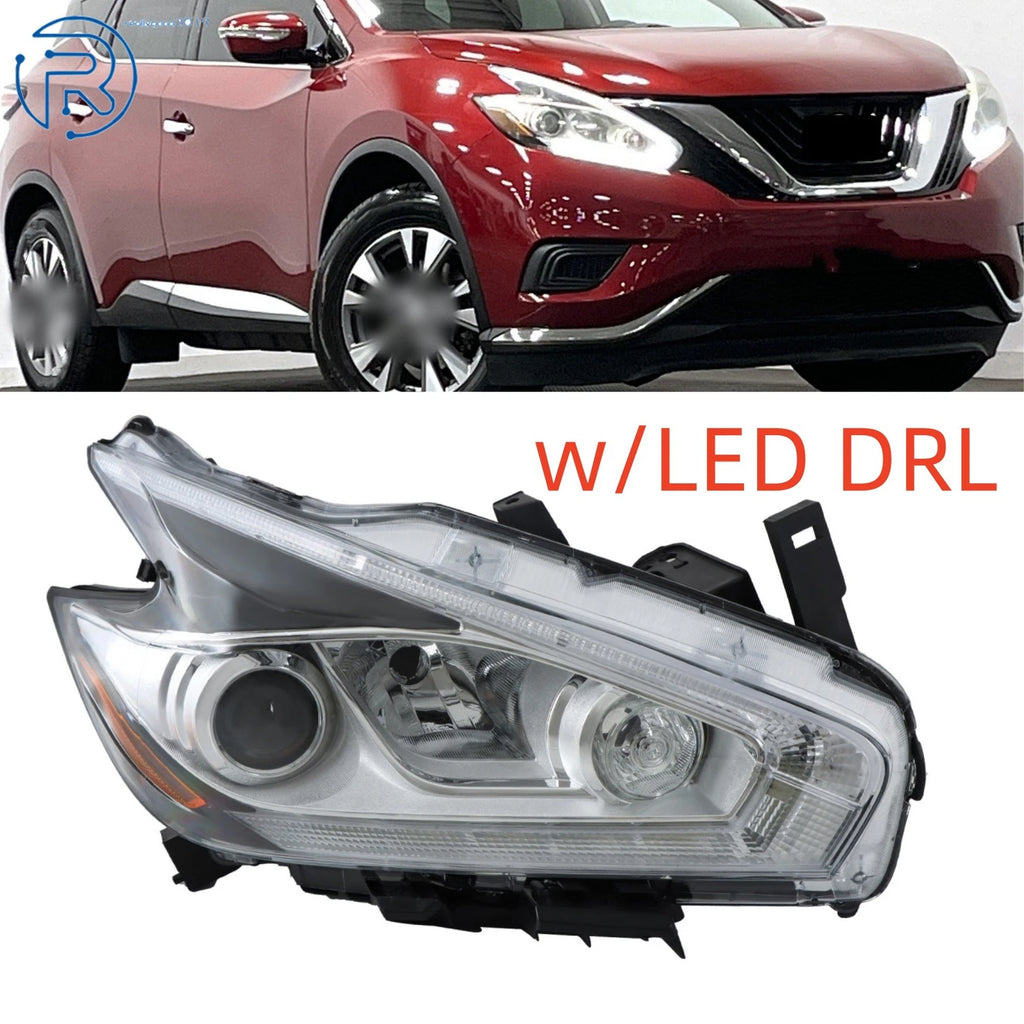 Halogen Headlight for Nissan Murano (2015–2016) with LED DRL Chrome