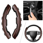 Brown ABS Non-Slip Steering Wheel Covers for Honda Civic Accord CRV