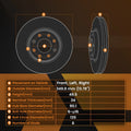 Front Brake Rotors and Pads Kit for Lincoln Navigator/Ford Expedition F-150 (2003–2023)