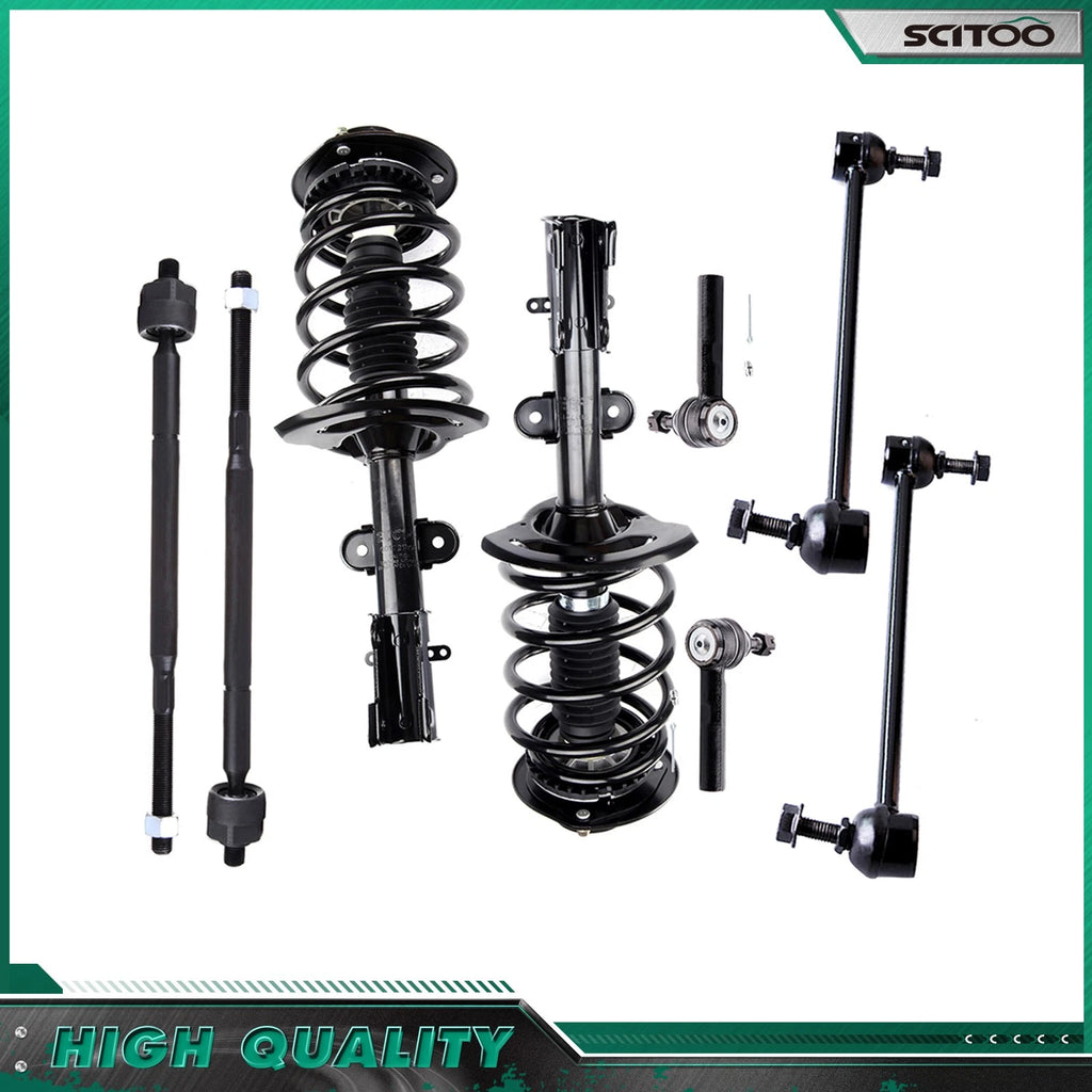 8pc Front Struts w/ Coil Spring Suspension Kit for Chrysler Pacifica (2004–2008)