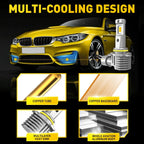 2X LED Fog Light Bulbs  3000K Super Yellow