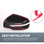 Pair Rearview Mirror Cover Overlay Matte Black for Nissan Navara NP300 (2015–2018)