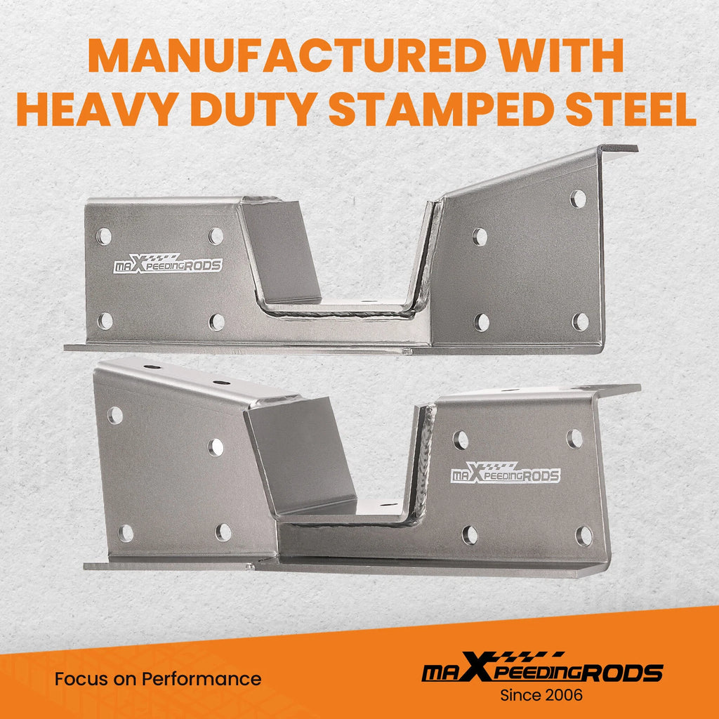2X Rear Axle Lowering C-Notch Drop Kit for Chevy Silverado 1500 (2001-2007)