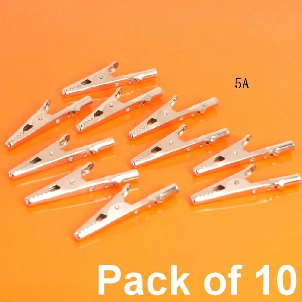 Set of 4 Small Battery Test Meter Clips 5A for Universal Use